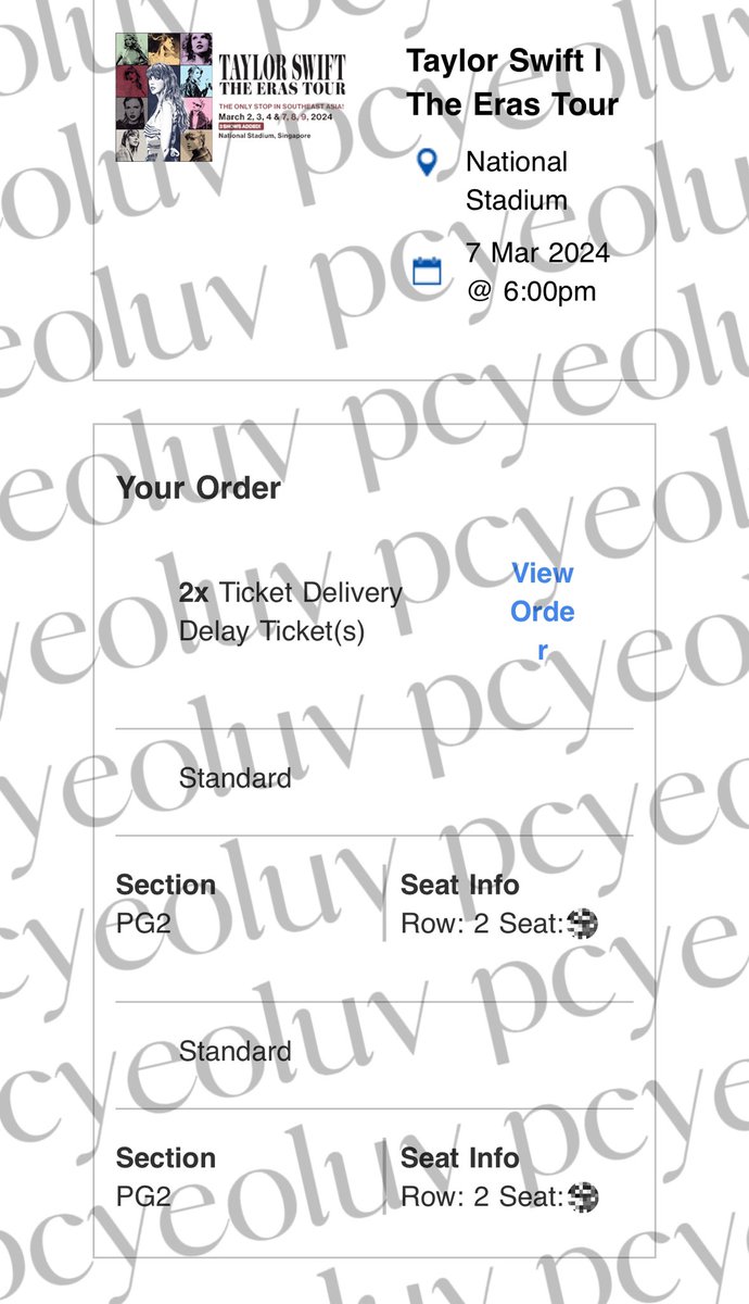 wts / want to sell
taylor swift | the eras tour singapore

details as shown 
dm if keen, NOT original price!

#TaylorSwift #TaylorSwiftErasTour #TaylorSwiftErasTourSG #TaylorSwiftinSG #TaylorSwiftinSingapore