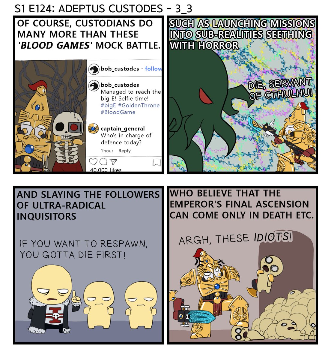 DongGoolTroll's tweet photo. 40k Lore Comics - S1 E124: Adeptus Custodes - 3
#warhammercomic #WarhammerCommunity #40klore https://t.co/2VCwE2thC0