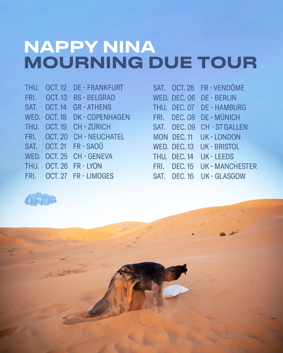 Mourning Due Tour loading… 
Im bringing the one and only <a href="/StasTHEEBoss/">STASIA</a> with me so get ready for every show to be top tier. Which city you coming to ?