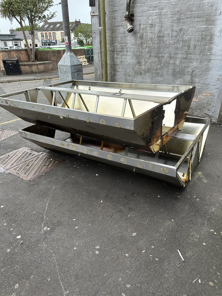 pmjkv's tweet photo. Out with the old..in with the new! A project completed by us this week in Stranraer, Scotland which included the removal of the clients old canopy which was no longer up to regulations and the installation of a new pmj type canopy manufactured in house by us. https://t.co/0OxyFpcW9Z