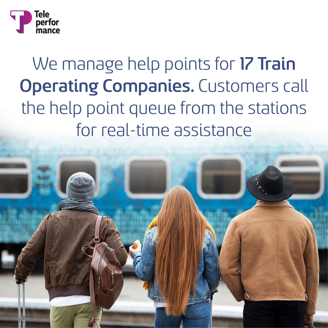 WeAreTPinIndia's tweet photo. Connect with our experts to know more.- https://t.co/CRXFSzGHJf

Your trusted service partner to provide travel information to clients across channels, including websites, via mobile phone apps and at stations.

#Teleperformance #Rail #RailDelivery #TPIndia https://t.co/XiQSQhf5nT