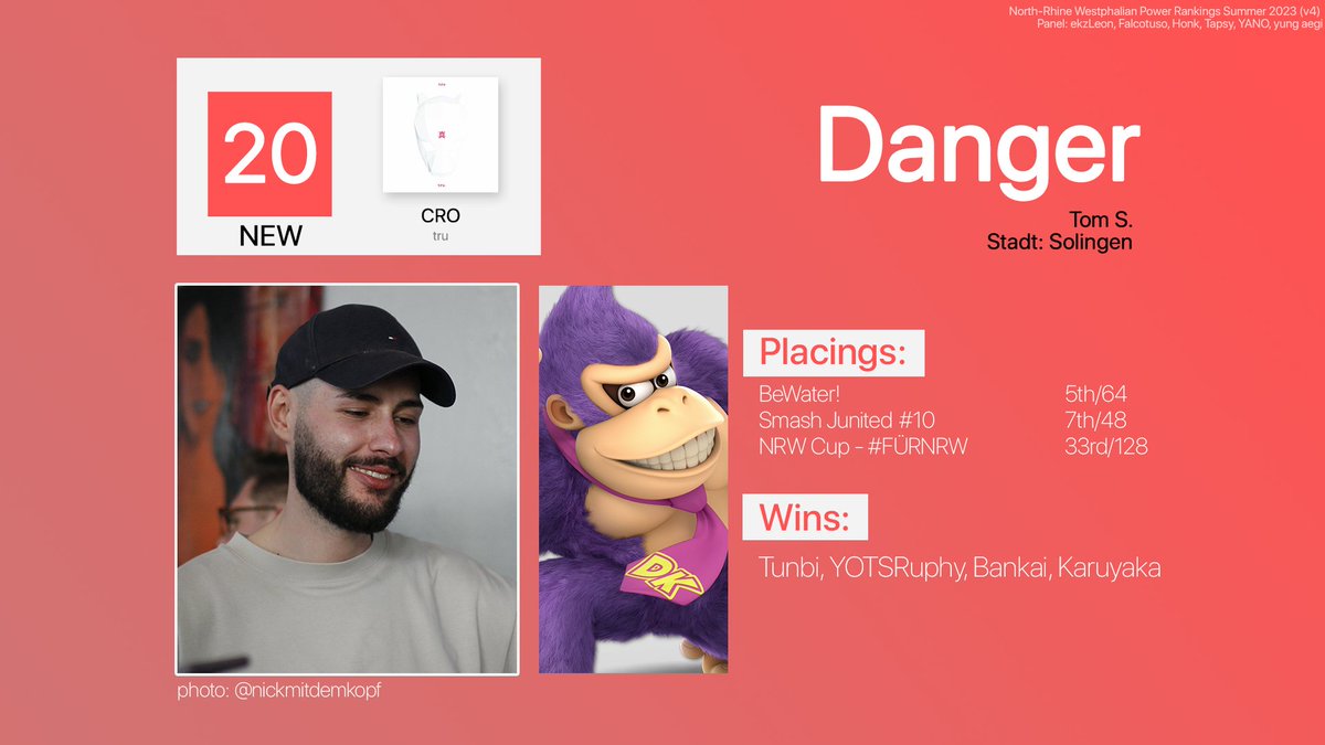SmashNRW's tweet photo. 2⃣0⃣ @Dangershh - NEU https://t.co/arH3MnDbW3