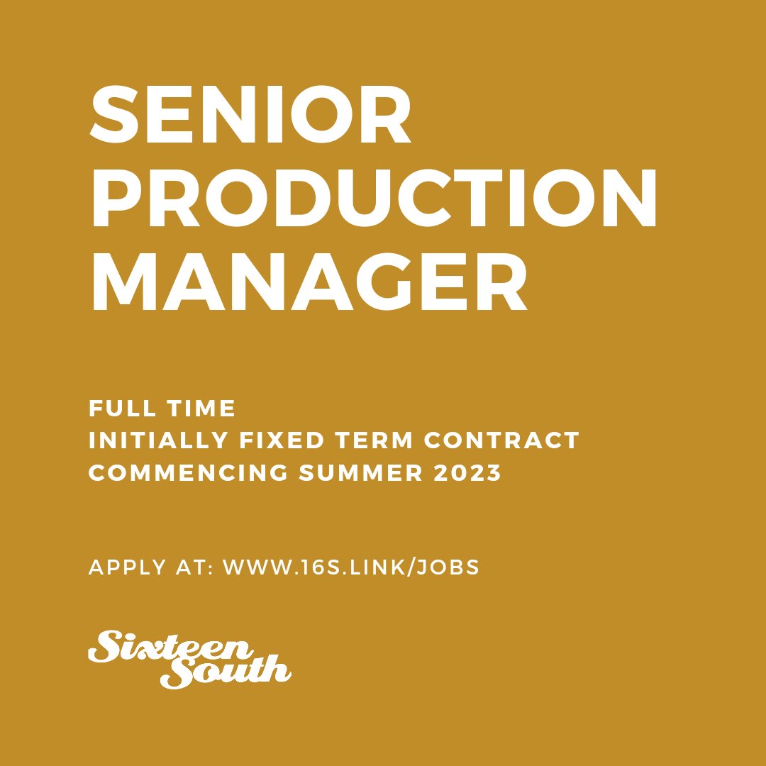 We're hiring a Senior Production Manager to join us to oversee our exciting new shows in production and development. Come join us. 16s.link/jobs