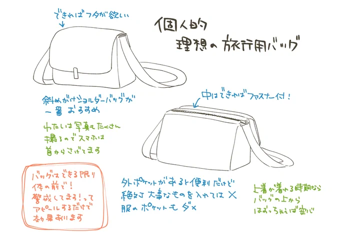 わたしのかんがえるさいきょうのかいがいりょこうようばっぐ 