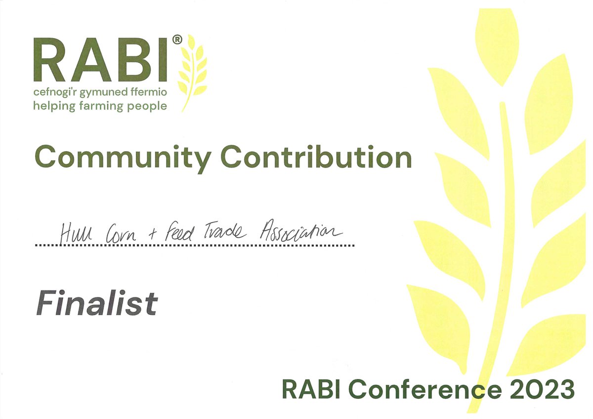 HullCornTrade's tweet photo. Delighted to have been nominated for an award at this year's RABI Conference Awards. https://t.co/39GWsgMcIm