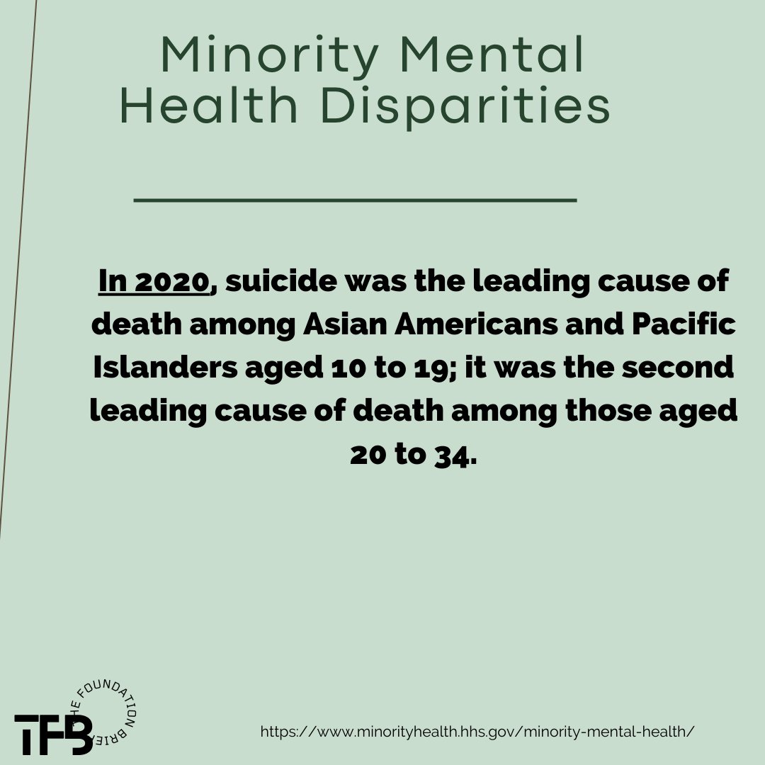 😔💔 Suicide took a devastating toll on young Asian Americans and Pacific Islanders in 2020. Let's break the silence, support each other, and save precious lives! 🤝❤️🌱 #PreventSuicide #MentalHealthMatters #TFB #mentalhealth #MentalHealthAwareness