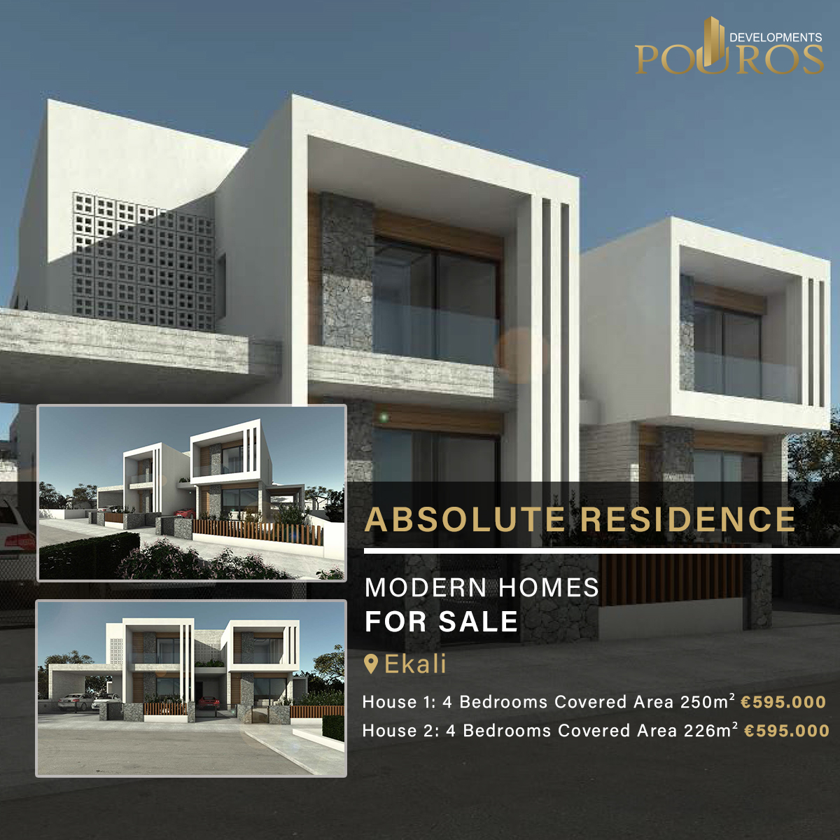 pouros_develops's tweet photo. ABSOLUTE RESIDENCE – Ekali Area 🏠🏡

House 1: 4 bedrooms semi-detached Covered Areas 250m² - Land 251m² - Living Area 180m² - €595.000

House 2: 4 bedrooms semi-detached Covered Areas 226m² - Land 257m² - Living Area 185m² - €595.000 https://t.co/cY5yNTUKyi
