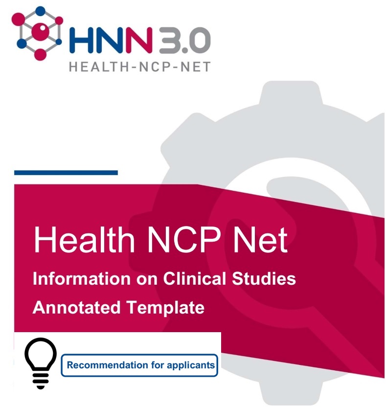 HealthNCPNet's tweet photo. 👏✅We just published a new tool to support you with your #health #application in #horizoneurope 🇪🇺

⚙️ANNOTATED TEMPLATE - INFORMATION ON CLINICAL STUDIES

Check it out NOW⚡
🌐https://t.co/BXACrJVouU

#ClinicalTrials #research #funding #template #support https://t.co/yuPAzDL5ij