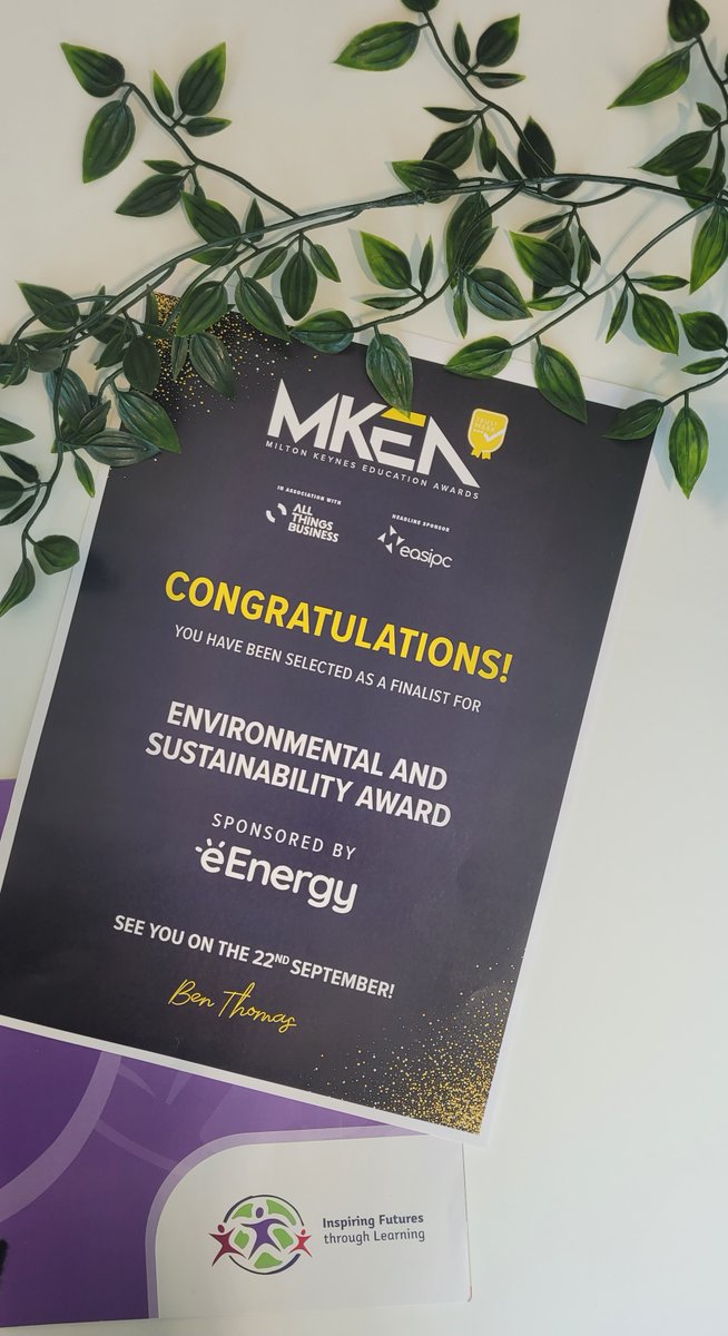 We are pleased to announce that we have been selected as a FINALIST for the Milton Keynes Education Awards, Environmental and Sustainability Award! Fingers crossed for good news on 22nd September.
#mkea23 #education #awards #sustainability #environmental #belonginginiftl