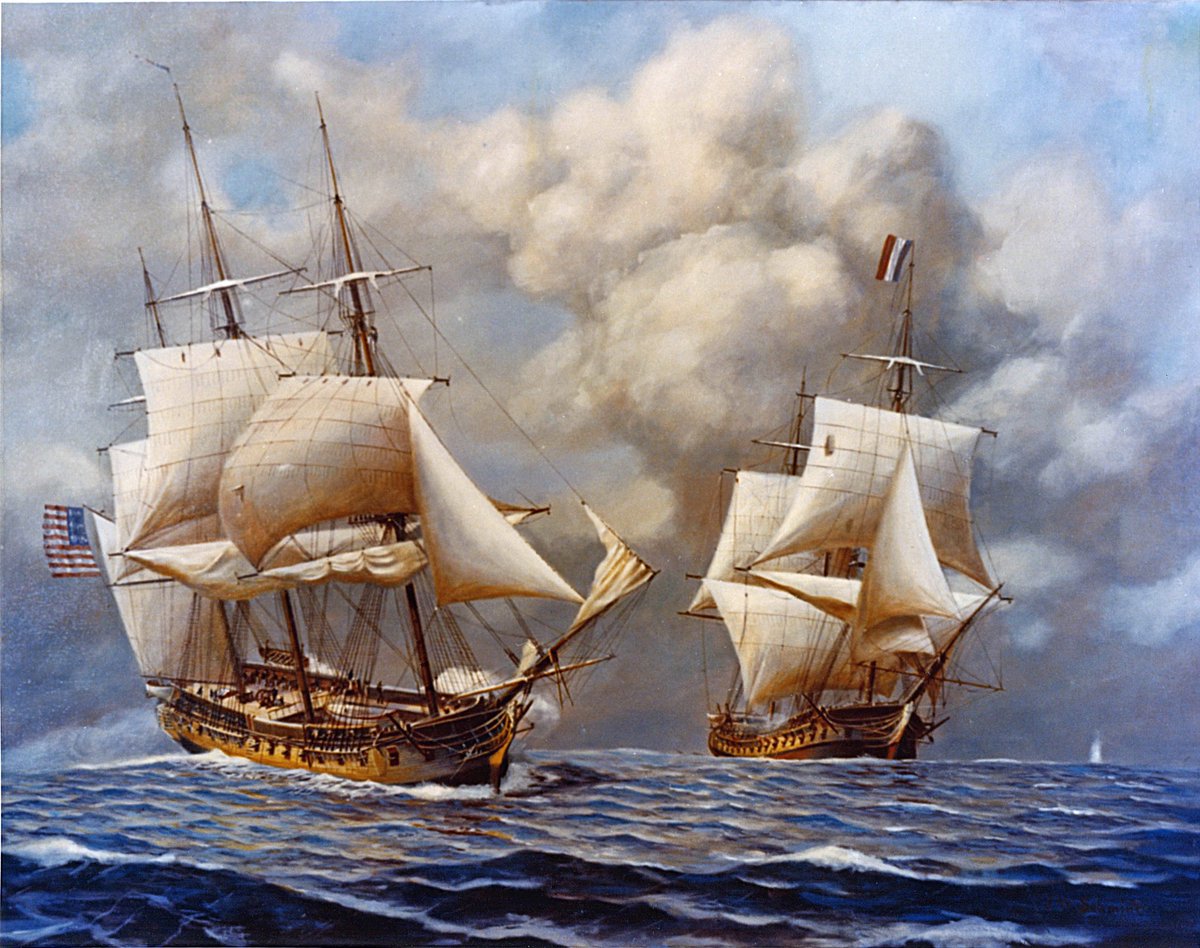 Alliances, scandals, privateers, naval power for commerce, undeclared conflict, and stage setting for the next conflict… The Quasi War has it all and began #OTD 7 July 1798.

Watch: m.youtube.com/watch?v=YHF-jN…
Read: history.navy.mil/content/histor…