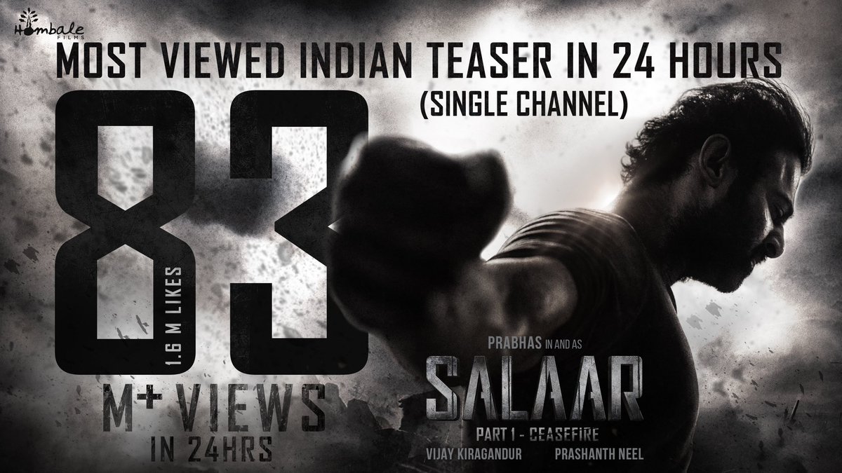 _solo_king_'s tweet photo. Salaar dominance continues continues....❤️💥💥
#SALAAR #salaar https://t.co/Kl3WFwDMZF