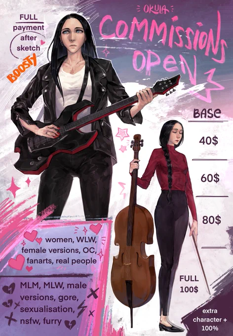 hey guys!! i need money so i open commissions✨
if you interested my DM is open for you💜

please rt 🥺🤲💜 