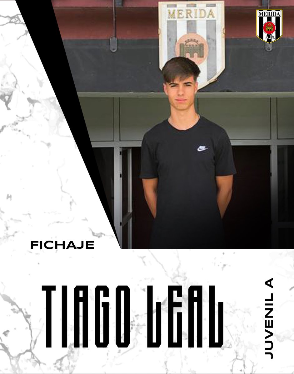 🚨 𝐎𝐅𝐈𝐂𝐈𝐀𝐋 || 𝐅𝐈𝐂𝐇𝐀𝐉𝐄 💥

✅📝 Tiago Leal, nuevo jugador para el #JuvenilA

🇵🇹 Procede del Torreense y con pasado en la Academia del Sporting de Lisboa 

⚪️⚫️ ¡Bienvenido, Tiago!