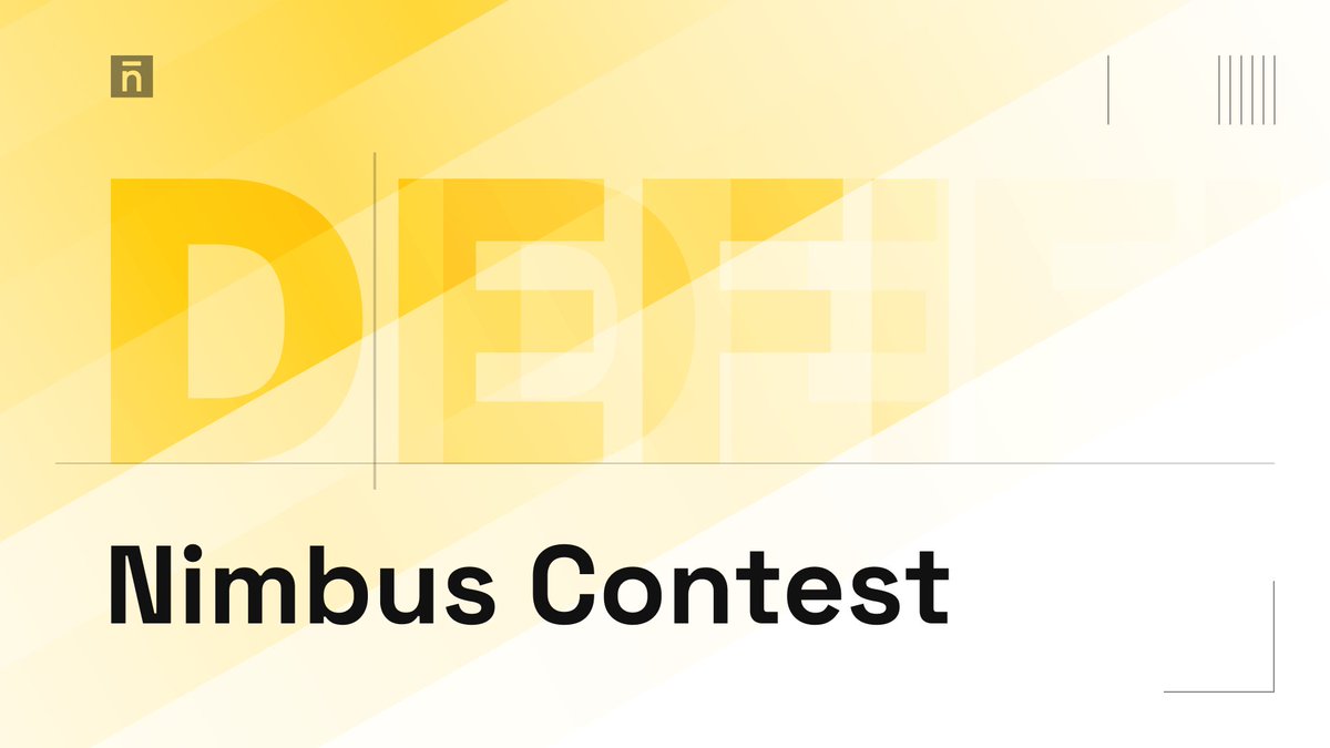 nmbplatform's tweet photo. NEW #Contest Alert! 🥳

Challenge:
Describe #DeFi in 3 words, without using the words 'Decentralized' and 'Finance'

How to enter:
✅ Follow @nmbplatform
✅ Like and Retweet
✅ Tag 3 friends
✅ Give your answer in the comments

Duration: 72 hours

5 lucky winners will be chosen and win $20 NIMB each! 🎁