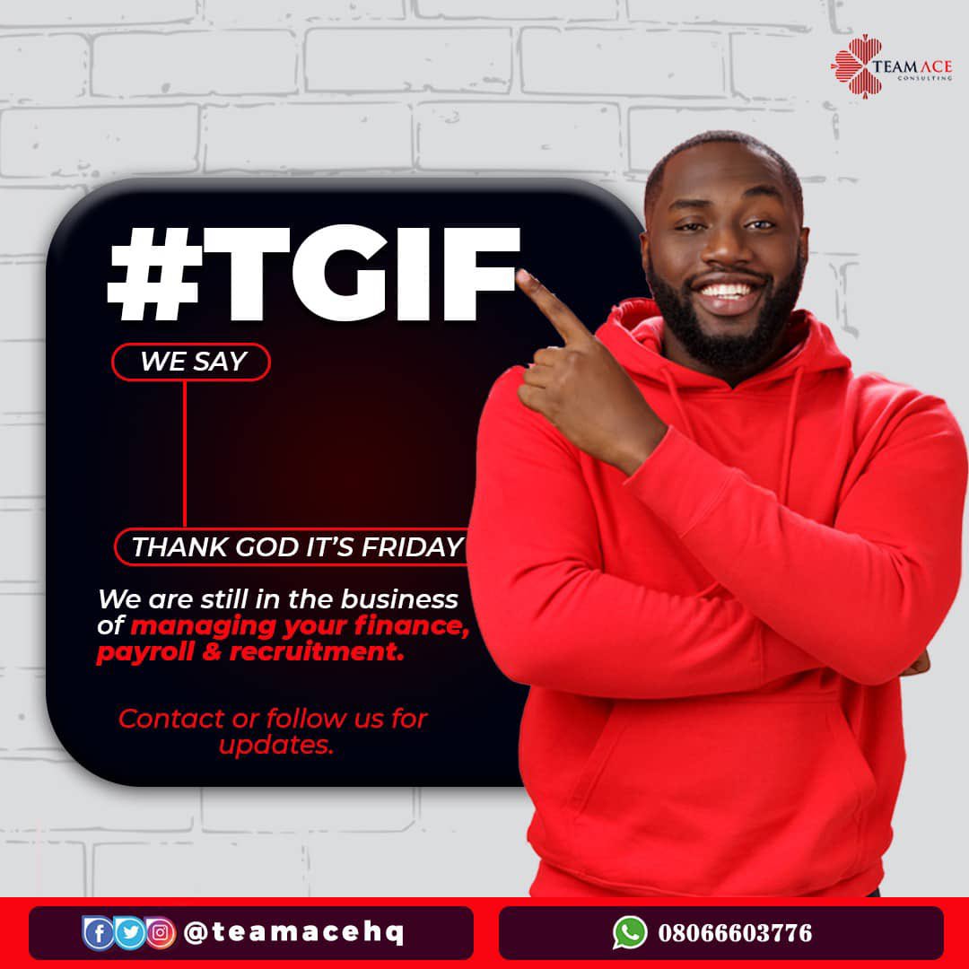 TeamAce_HQ's tweet photo. We are still committed to effectively and attentively overseeing the management of your accounts.
#account #accounting #payroll #payrollservices #tgif #weekend #acountmanager #acountmanagement #teamace https://t.co/OlpEVzQ32f