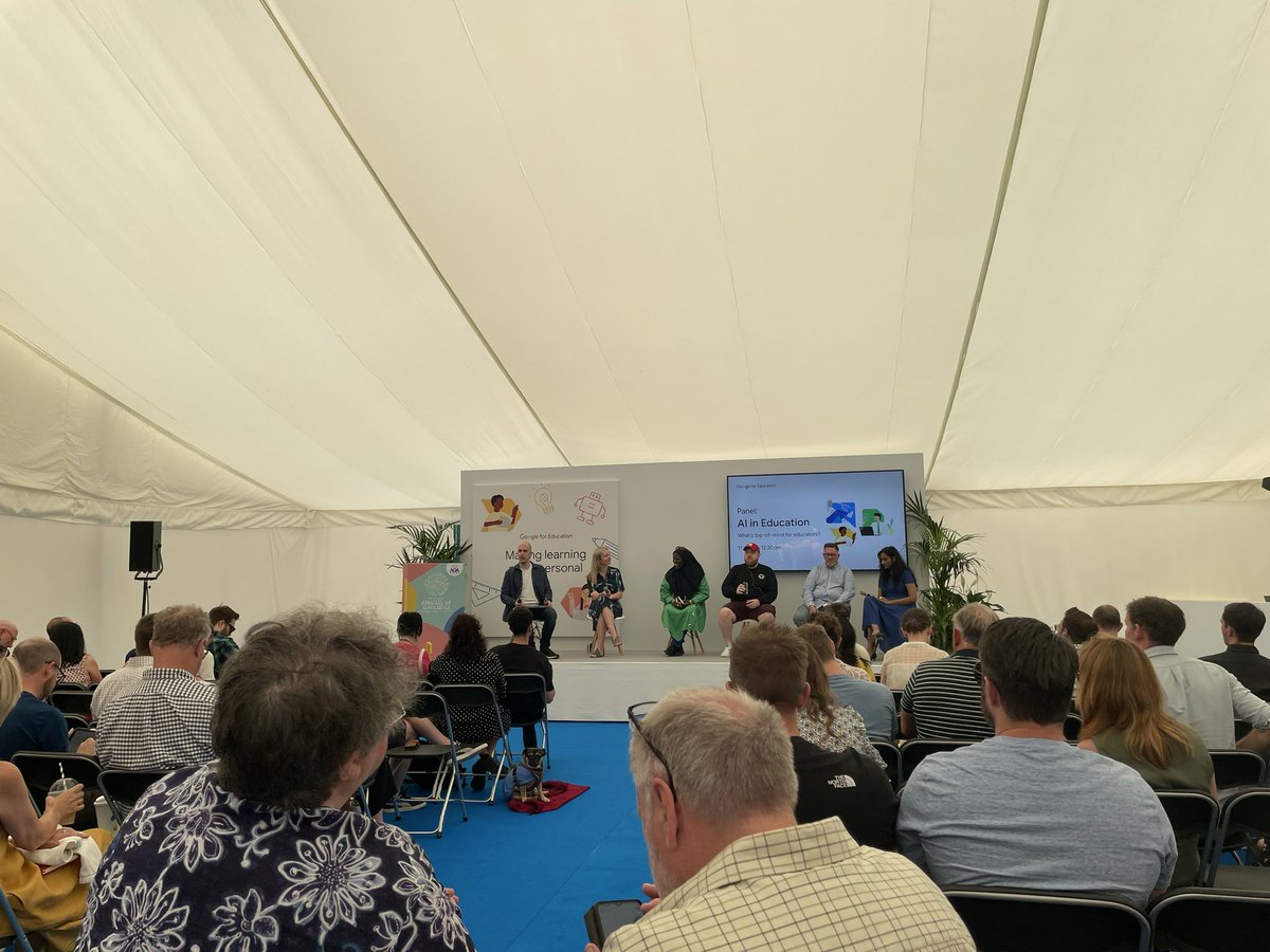 umairatariq95's tweet photo. Attending AI in Education Panel: What’s top of mind for educators?  @EducationFest https://t.co/cbsOJrMGXT