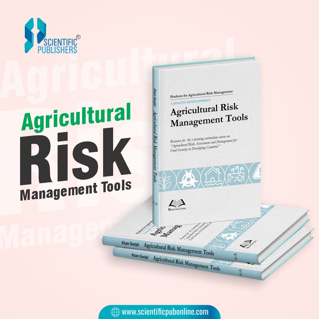 ScientificPubIn's tweet image. The book Agricultural Risk Management Tools serves as a valuable guide for farmers, agribusiness professionals, policymakers, and researchers who seek to proactively manage risks in agriculture
Shop here- rb.gy/q8gnt
 #agricultural #riskmanagement #riskmanagementtools