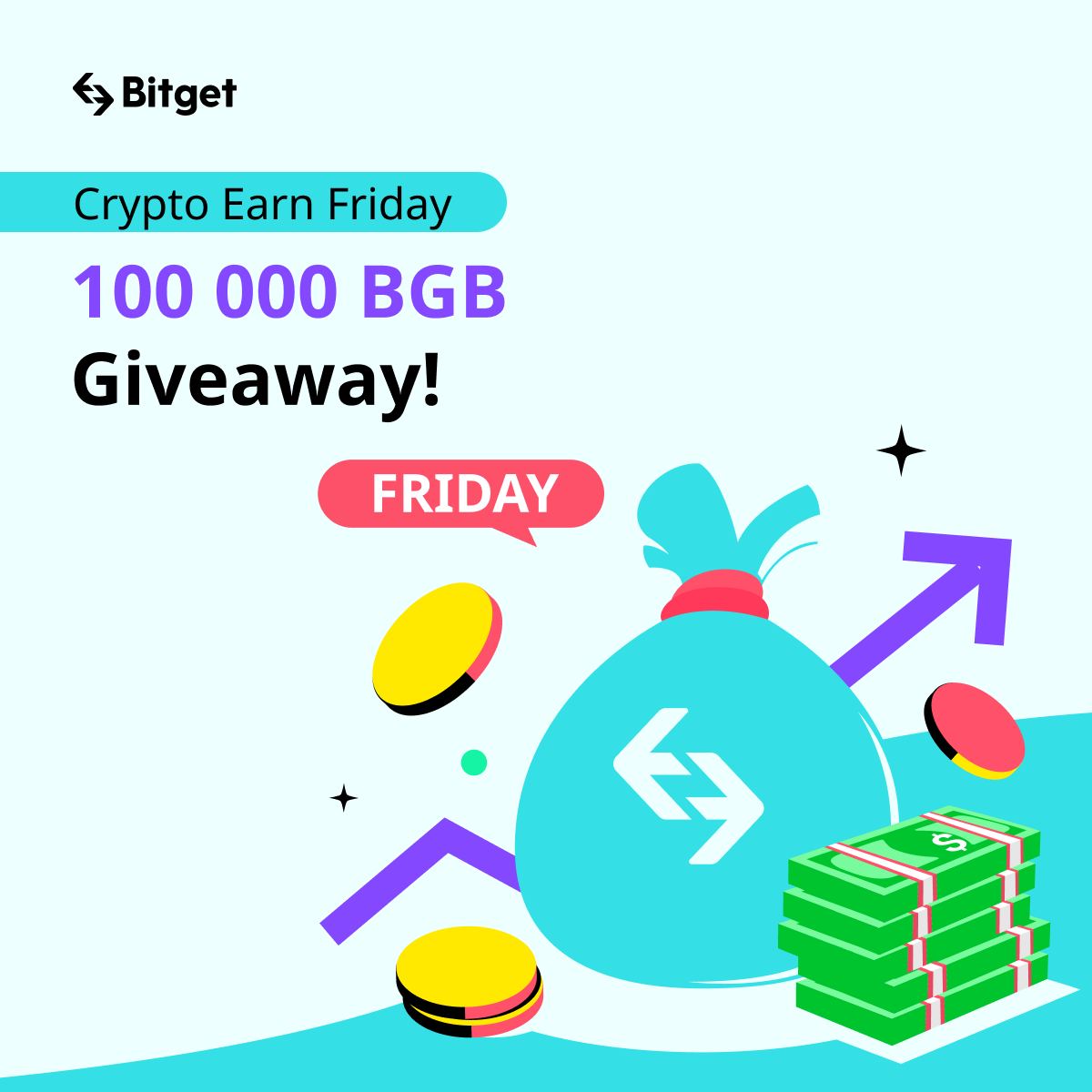 💸#Crypto Earn Friday: 100 000 #BGB #Giveaway!

🔺Als je tijdens aankomende vrijdag voor het eerst een #Bitget earn product gebruikt, kun je willekeurig 10 - 500 #BGB krijgen:bitget.com/nl/earn

🔗partner.bitget.com/bg/FYYV1R
#4TOKEN #Airdrop #BTC #Bitcoin2023 #USDT #ETH