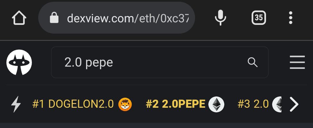 erc20pepecoin's tweet photo. TRENDING #2 ON DEXVIEW🔥

Marketing drive has started to roll out ✅️

Timing is crucial as we've been saying from the start the team have got everything under control. Time for the army to engage!🔥 https://t.co/4VCLyA1MJ6