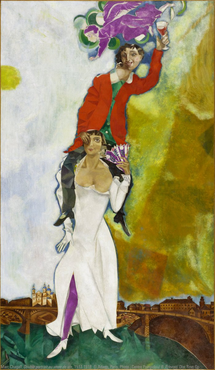 Ivres d'amour ❤🍷
Le « Double portrait au verre de vin » de Marc Chagall est un hymne triomphal à la vie, à la joie et à l'amour. Il est souligné par une palette d'une extraordinaire vivacité.
Découvrez toutes les œuvres de l'artiste dans notre collection