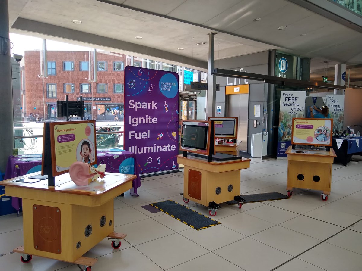 camsciencecntr's tweet photo. Jo is looking forward to two fabulous days with Norfolk Deaf Festival today and tomorrow. Drop by and explore our hands-on, interactive exhibits and find out how sound work too!
🏢The the Forum, Norwich City Centre
⏰ 10am - 4pm.
#STEMinyourcommunity #PopUpScience #science https://t.co/I0hgRABiwK