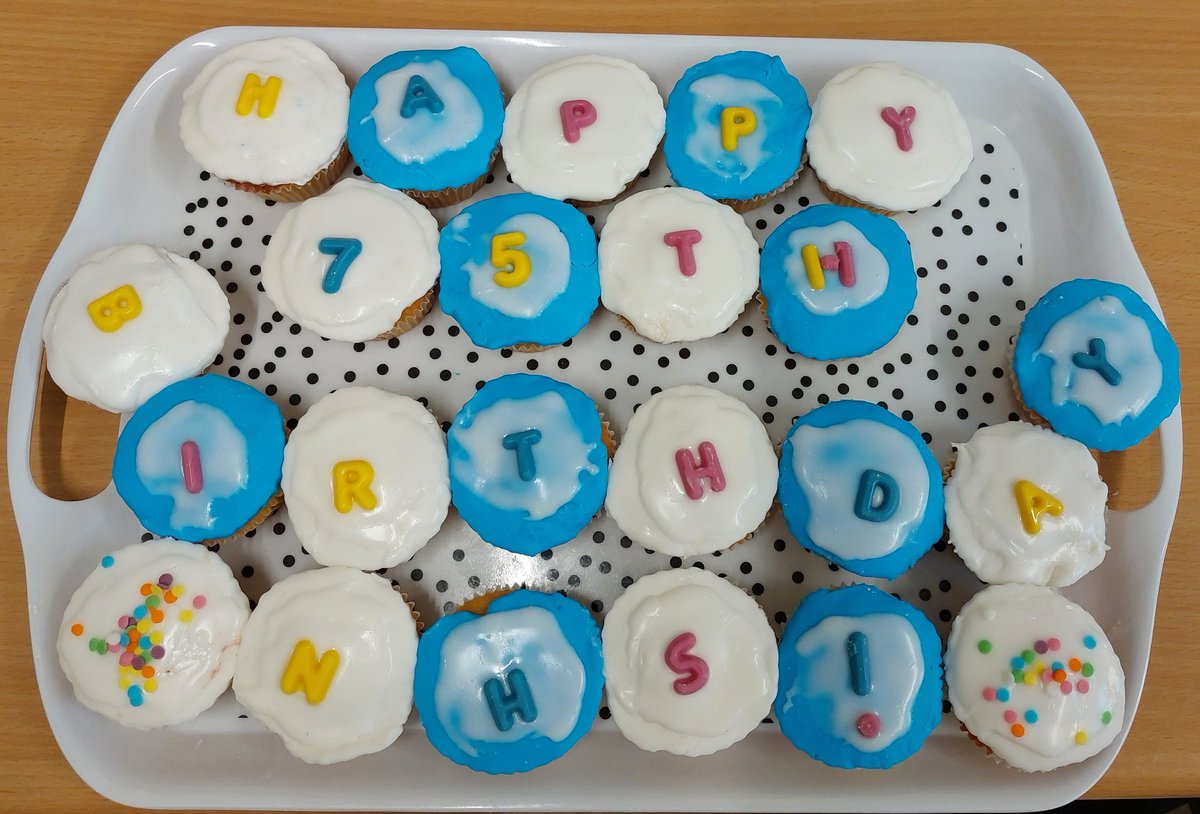 sneakycats's tweet photo. Some decorated buns made by our female older adults. Ready for our tea party this afternoon for #NHSBigTea as part of our #NHS75birthday celebrations🥳 @Humber_QI @HumberNHSFT https://t.co/ZXzKRF9YSL