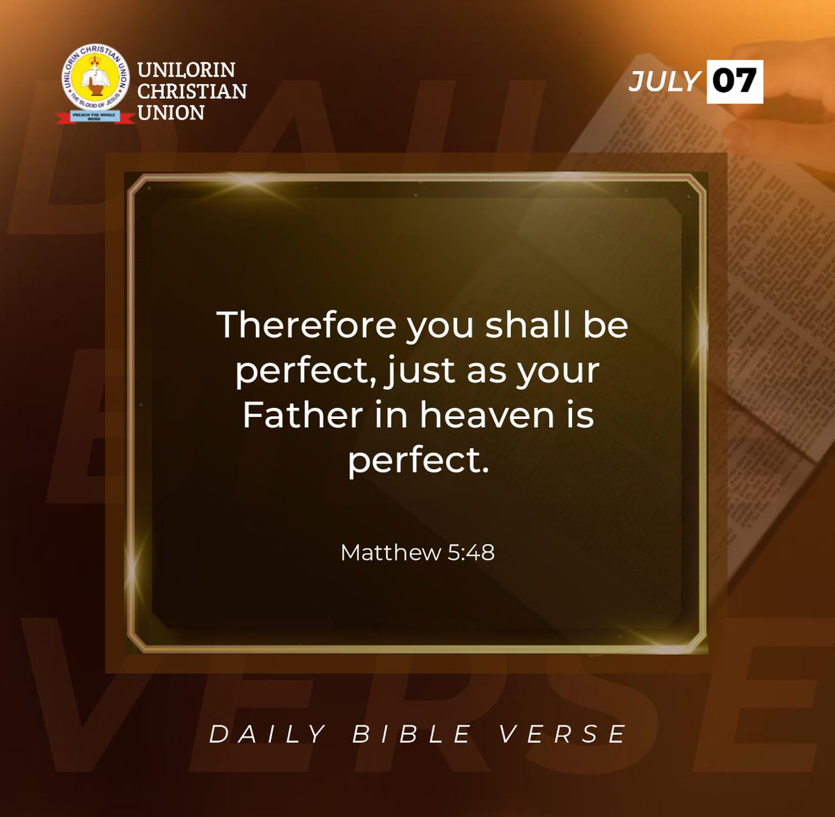 ucuilorin's tweet photo. The idea that attaining perfection is one mission-impossible should be buried._

If God could say in His Word,  "Walk before Me, and be perfect", then we're expected to do nothing less than that. 
1/2 https://t.co/w2flUvBCC5