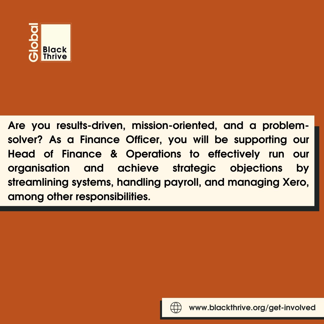 👋🏾 ICYMI, we're hiring a Finance Officer to join our team! Are you results-oriented and mission-driven? Then we want to hear from you! Be part of our mission to co-create a society in which Black people thrive ✊🏾
ℹ️ and apply 👉🏾 bit.ly/4373Zyc
Deadline: Sun 30th July