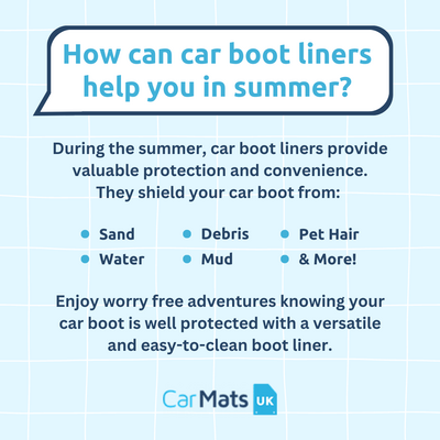 carmats_uk's tweet image. Summer is the season for beach trips, swimming &amp;amp; outdoor adventures but we all know how much mess it can leave in the back of your car! 😱

#Bootliners are the best solution for those unwanted summer messes! 🏖️

Don't believe us?! Get yours here 👉 ow.ly/sx5n50P3roo