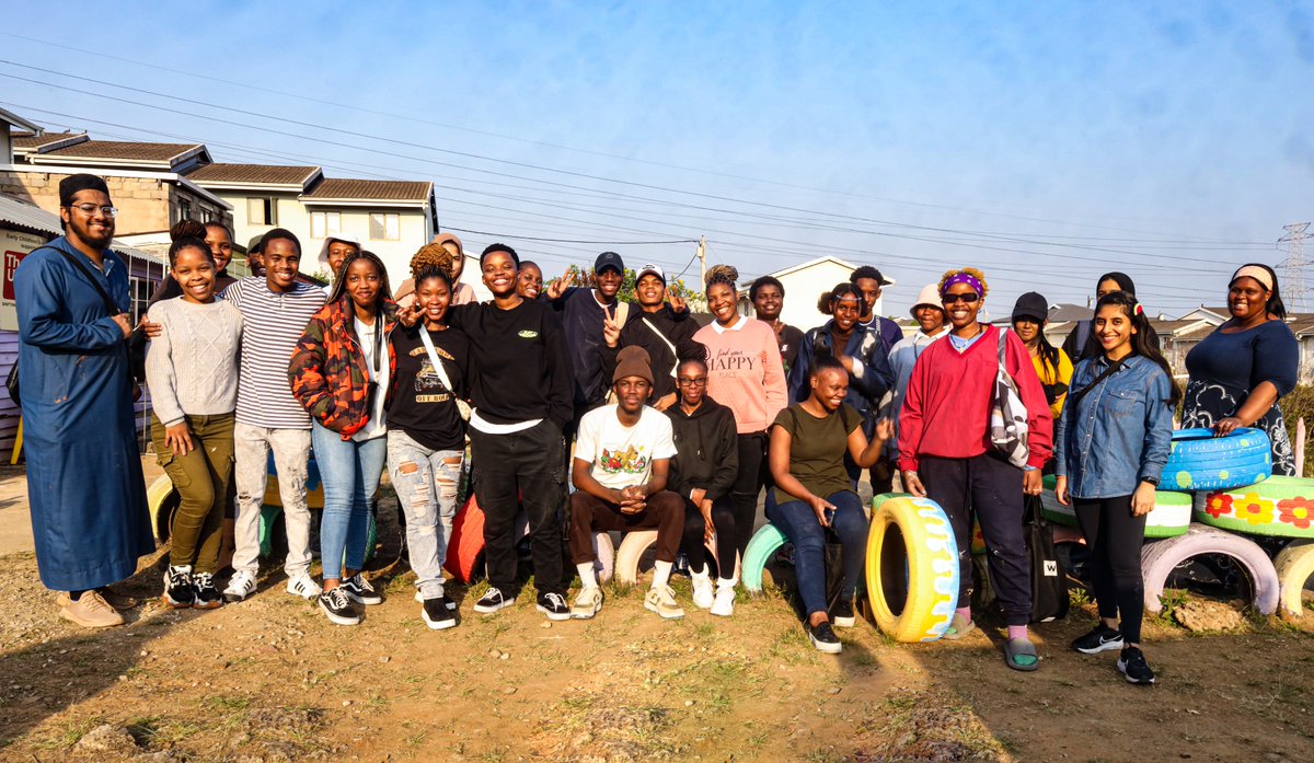 The team did not only install murals and painted the centre, but they assisted with gardening and landscaping certain areas on the site. This project was a partnership between the Interior Design Programme and Non-Profit Organisation, We Are Durban.