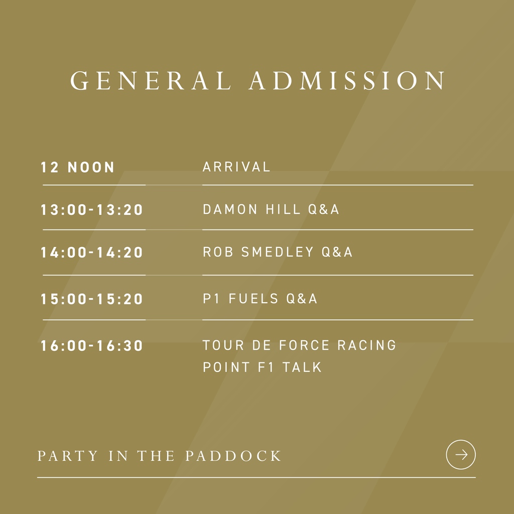 Lympstone_Manor's tweet photo. Find out What's On 🏁
Checkout the itinerary for the General Admission talks and line up!
Who are you most excited to see?
General admission tickets 👇🏼
https://t.co/1VF4keO1E1
#celebrationofspeed #partyinthepaddock #lympstonemanor #relaischateux #michaelcaines https://t.co/GhnatakNVZ