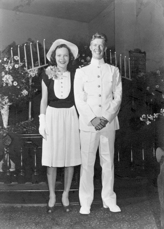 Happy 77th wedding anniversary to President and Mrs. Carter! 77 years ago today (that’s 7/7!), young Jimmy Carter hit the jackpot when he wed the love of his life, Rosalynn Smith! Four 7s are pretty lucky, even if you’re not in Vegas. #HappyAnniversary #7777 #LuckyInLove