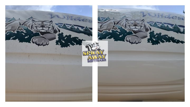 SprayAwaySW's tweet photo. Camping season is a great time to wash your rig. Let's remove bugs, shine up your rig, we remove black n green from awnings, roof, sides!  507-381-4597 #Camperwash #CamperStorage #WashMyCamper #RVWash #RVResort #SoftWash #CleanCamper #AwningWash #SprayAway https://t.co/6fcqd97afe https://t.co/2nMOjtgFmF