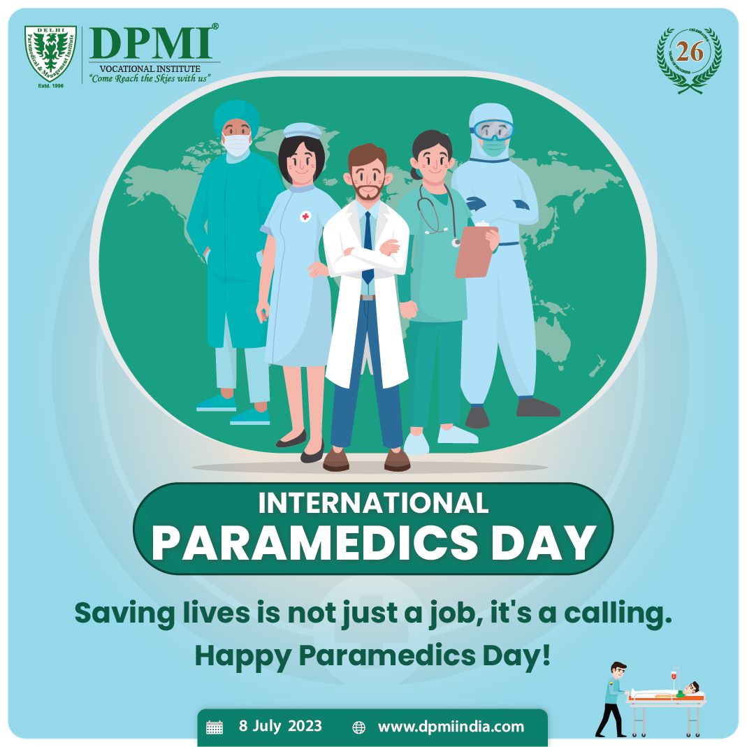 International Paramedics’ Day 2023,
'What Paramedics Do.'..Dpmiindia.com 

#InternationalParamedicsDay #WhatParamedicsDo #IPD2023 #ProudToBeAParamedic