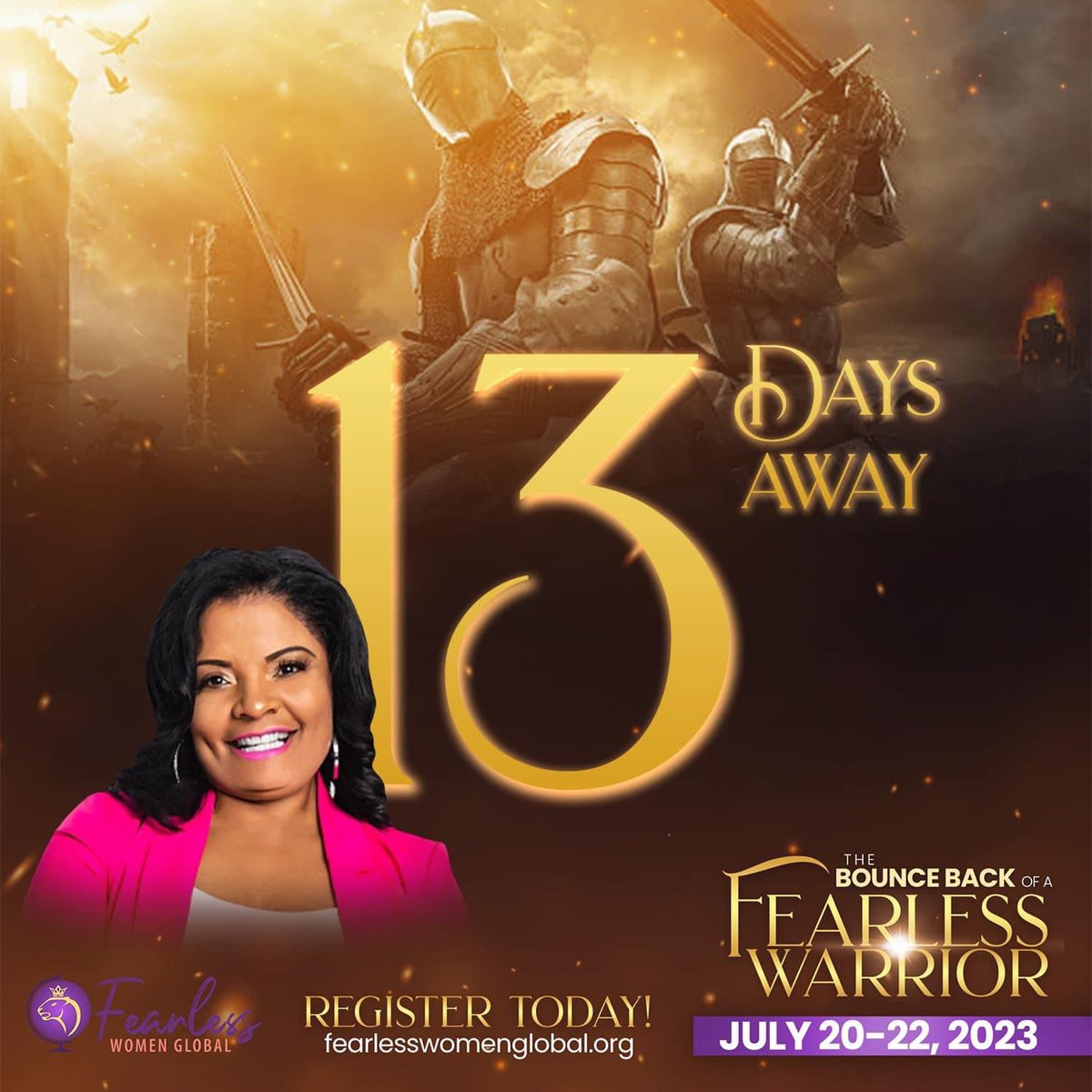 ApostleLMCole's tweet photo. 13 days!!! We’re looking forward to seeing you in Tampa, Florida. We’re expecting this to be our largest Fearless Gathering yet!!! Like and Share!!! https://t.co/ftsHIZHryu