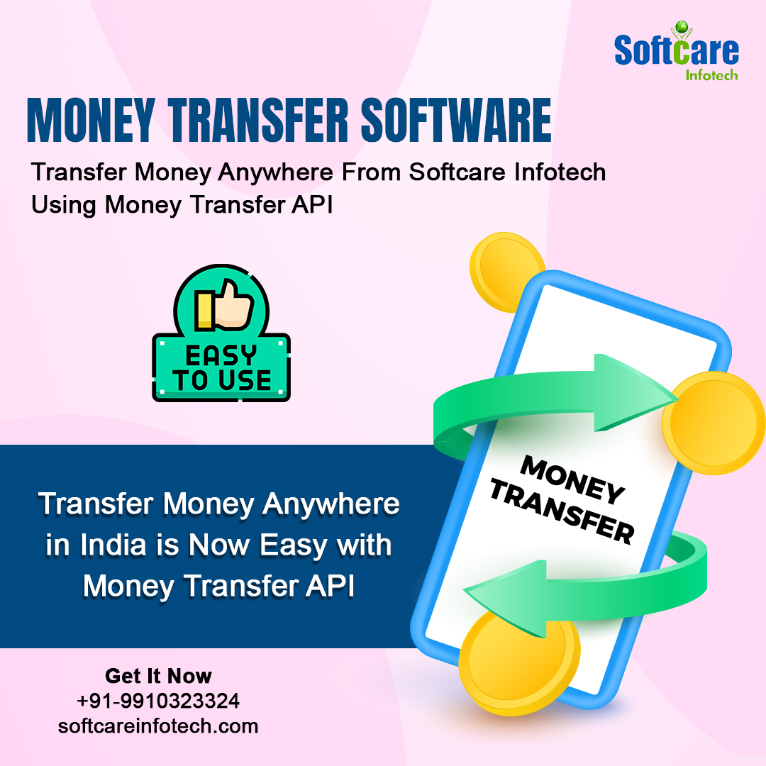 softcareinfotec's tweet photo. Increase your customers for money transfers by Softcare Infotech software & Earn Highest Commission.
For a Free Demo Call -+91-9910323324
Book demo Now:-https://t.co/klizHJEJOs
#moneytransfer #moneytransferservice #moneytransferapi #dmtportal #DMTAPI #API #business https://t.co/AkztXxju34