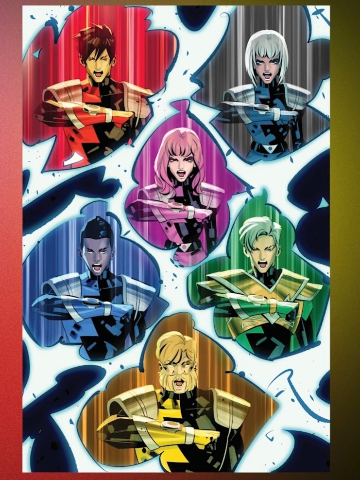 HenshinAsset's tweet image. How kool is this art preview from the #Hyperforce comic. This page was shared during the interview of Boom! Direct Episode 4. #PowerRangers &quot;Hyperforce.  Ready. Power-Up!&quot;