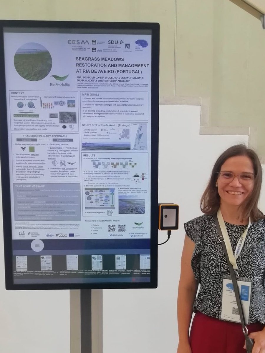 Our <a href="/BioPradaRia/">BioPradaRia Project</a> project results are presented in a Poster <a href="/encontrociencia/">Encontro Ciência</a> (Portuguese Research Summit) held <a href="/UnivAveiro/">Universidade Aveiro</a>! #seagrass