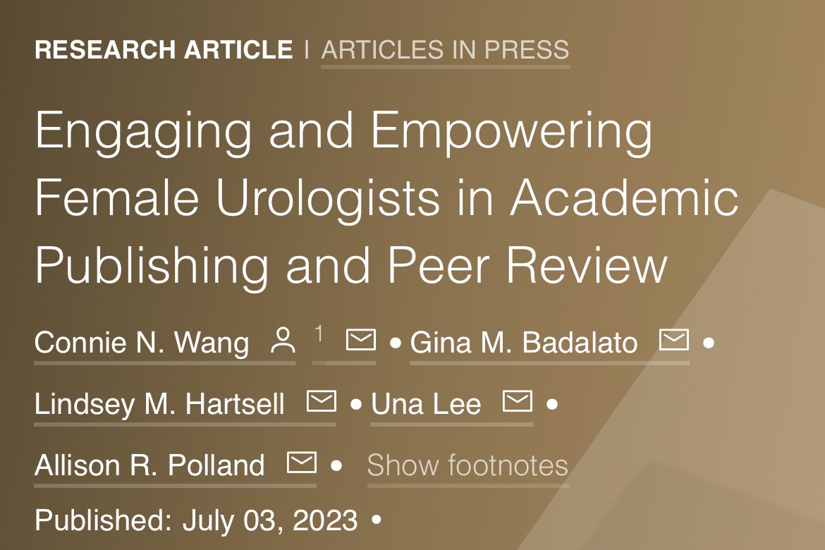 Last one: cheers to our amazing PGY5 #conniewang and collaborators @allison_polland #lindseyhartsell and the one and only @Dr_UnaLee describing the impact of @SWIUorg academic writing 🗒 and publishing workshops. @urogoldjournal