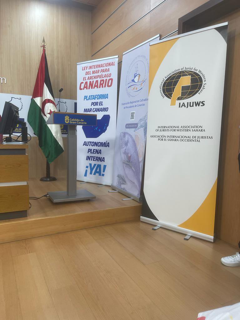 iajuws's tweet photo. Rueda de prensa previa al primer encuentro entre sector pesquero canario y F. @Polisario_Es 

Seguimos trabajando por la soberanía permanente del pueblo saharaui sobre sus recursos naturales y el respeto a su derecho a la autodeterminación y la independencia. https://t.co/mbliuNAobu