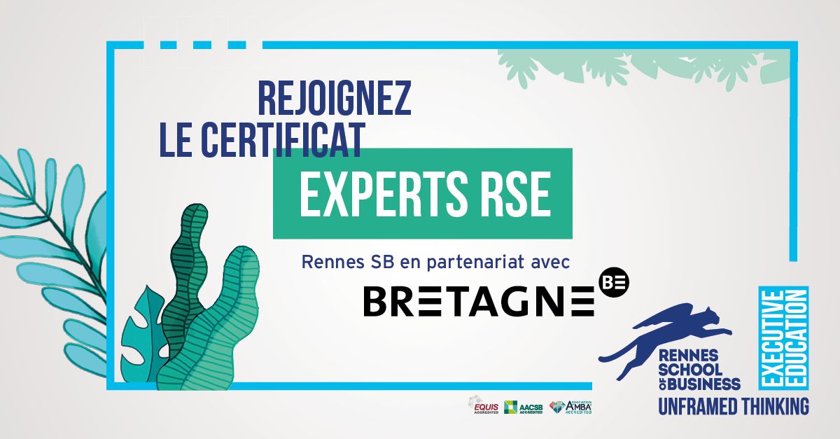 #Nouveauté #Rennes_SB lance la formation « Experts RSE » : un programme de 6 jours pour appréhender les enjeux environnementaux et sociaux au sein des entreprises, et mettre en place des stratégies adaptées aux organisations. #RSE
👉En savoir plus : lnkd.in/e2invSZt