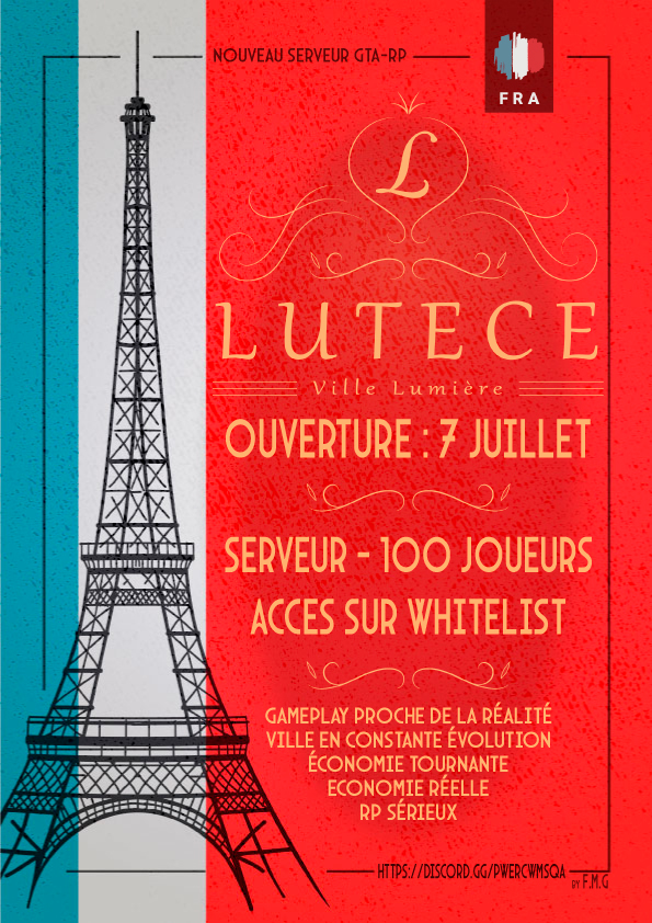 FMGCommunity's tweet image. Tu es un #joueur ou une #joueuse #GTARP? 🤗
Tu cherches un #serveur: 
⚡ - #dynamique,  
🏙  -  proche du #reel, 
🏗  - une ville en constante évolution...?

🛑Ne cherche plus : La ville Lumière #Lutece ouvre ses portes ce 7juillet!

discrod.gg/QgfGHYQbMS
#Lutece #FMGcmmunity