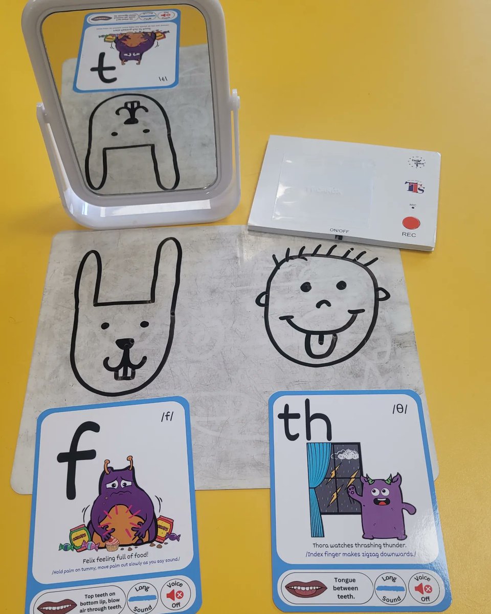 The Phonies sound cards feature a mouth illustration to help illicit correct mouth and tongue placement when making speech sounds. Have you tried them yet?

#slcn #speechtherapy #verbaldyspraxia
#apraxiaofspeech #speechies #phonicssupport #articulation #speechsounds  #sensupport