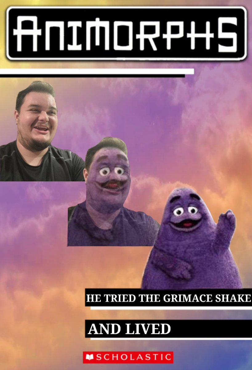 The_Manly_Nerd's tweet photo. When you finally try the #GrimaceShake from @McDonalds https://t.co/hI7PW2uUXc