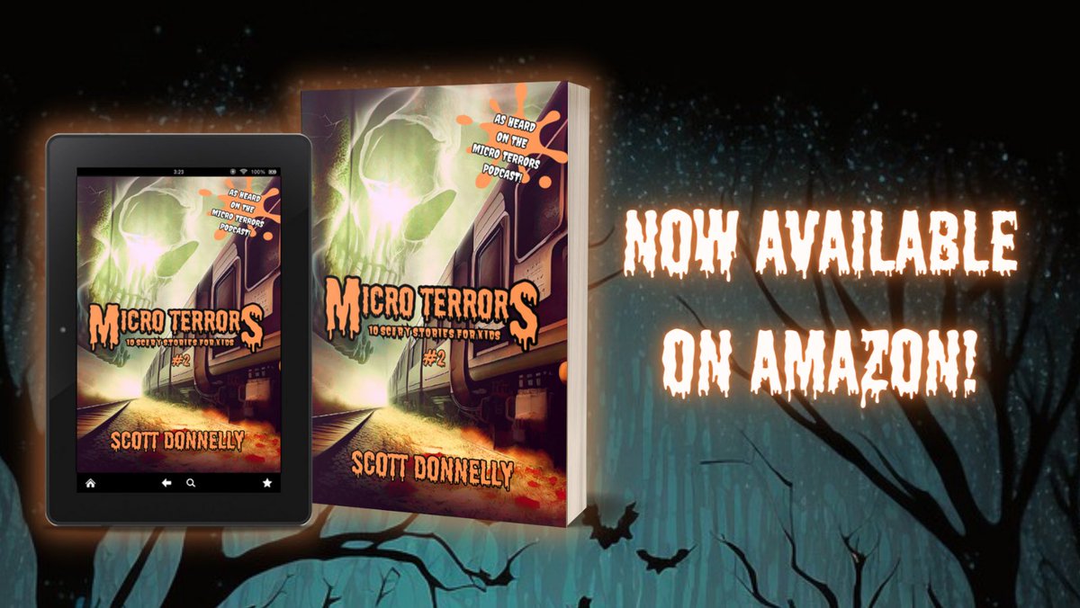Micro Terrors: 10 Scary Stories for Kids (Volume 2) is NOW AVAILABLE on Amazon for Kindle and in Paperback 

amazon.com/Micro-Terrors-…

#microterrors #anthology #childrenshorror #middlegradehorror #horrorstories #halloweenstories #spooky #spookyseason #spookyszn #halloweeniscoming
