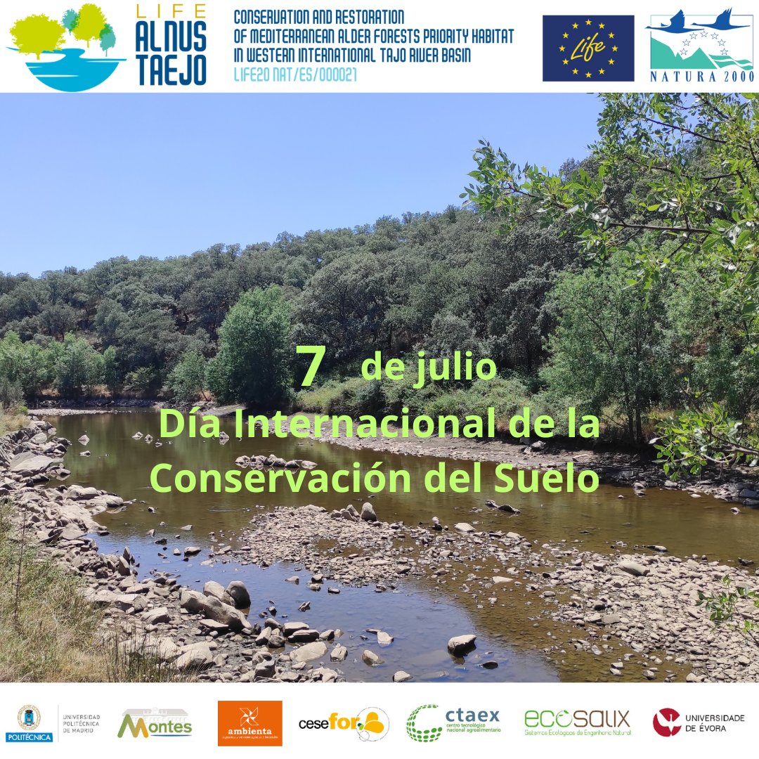 LifeAlnusTaejo's tweet photo. 🗓️7 de julio ➡️Día Internacional de la Conservación del #Suelo
✅@LifeAlnusTaejo quiere preservar y conservar los suelos!! Recurso que muchas veces pasa desapercibido
@MontesUPM @ambientaing @CTAEX_CIT @FCesefor #ECOSALIX #UEvora
@LIFEprogramme @cinea_eu @EU_Commission https://t.co/75GT3FQH6c