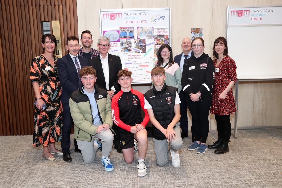 National Launch UBU Project in Dublin with young people from Donegal speaking to Minister for Children, Equality, Disability, Integration and Youth Roderic O'Gorman.
In attandance Sean Campbell CEO, Claire Gavigan North West Area Mananger Foróige &amp; Youth Workers Stephen &amp; Fiona