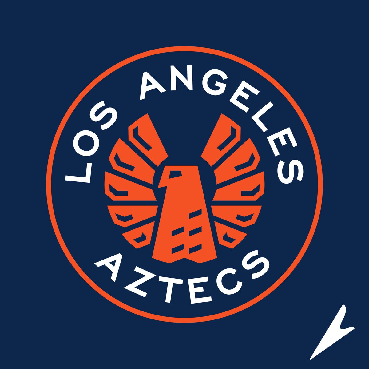 designfootball's tweet photo. Another excellent Los Angeles (LA) Aztecs club badge entered into the current Defunct Club Crest Redesign challenge. This one's by @LA_munthe.
#DCCR https://t.co/1fzbCZt9Pv