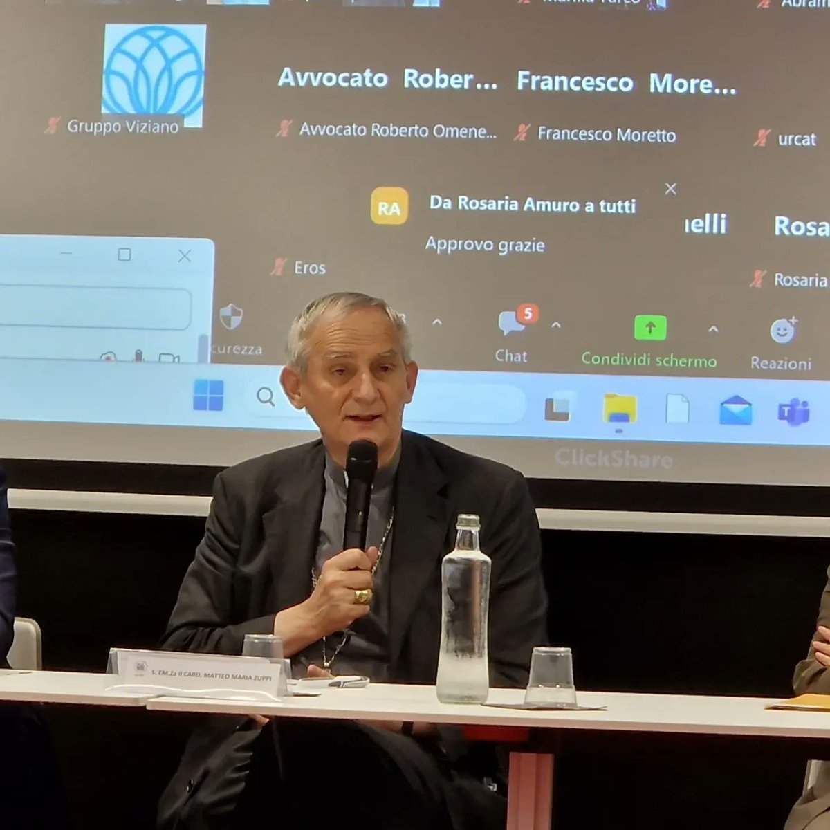 UcidToscana's tweet photo. @ucidtoscana @FedericoDabizzi @ucidnazionale #AssembleaNazionale partecipa il Presidente della CEI Sua Eminenza il Cardinale Matteo Zuppi Arcivescovo di Bologna https://t.co/mbrSljU42S
