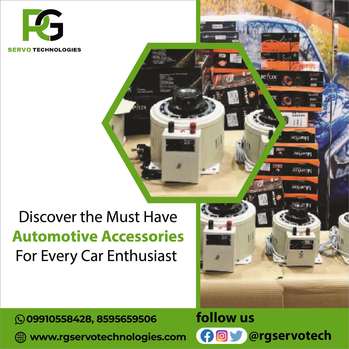 Rgservotech's tweet photo. Upgrade Your Wheels and Style with Our Latest Automotive Accessories
Visit here- https://t.co/lclO3JVPNZ
#AutoAccessories #caraccessories #AutomotiveAddons #rideenhancement #CarUpgrades #AutoEssentials #DriveInStyle #CarGadgets #rgservotech #PrecisionControl #rgservotech https://t.co/N6e10jFEQu
